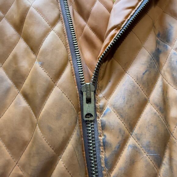 Men's Vintage 70's Storm Shield North Land Orange Sherpa Lined Work Jacket Sz M - Picture 10 of 12